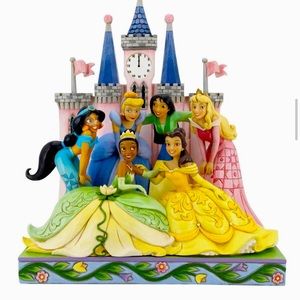 Jim Shore Princess Group in front of castle